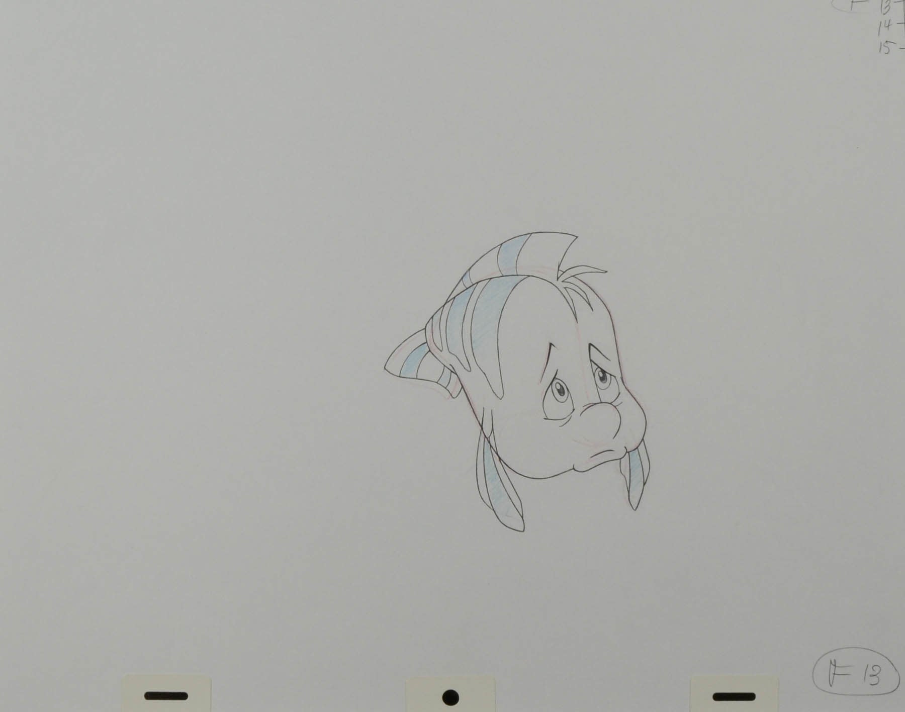 flounder disney drawing