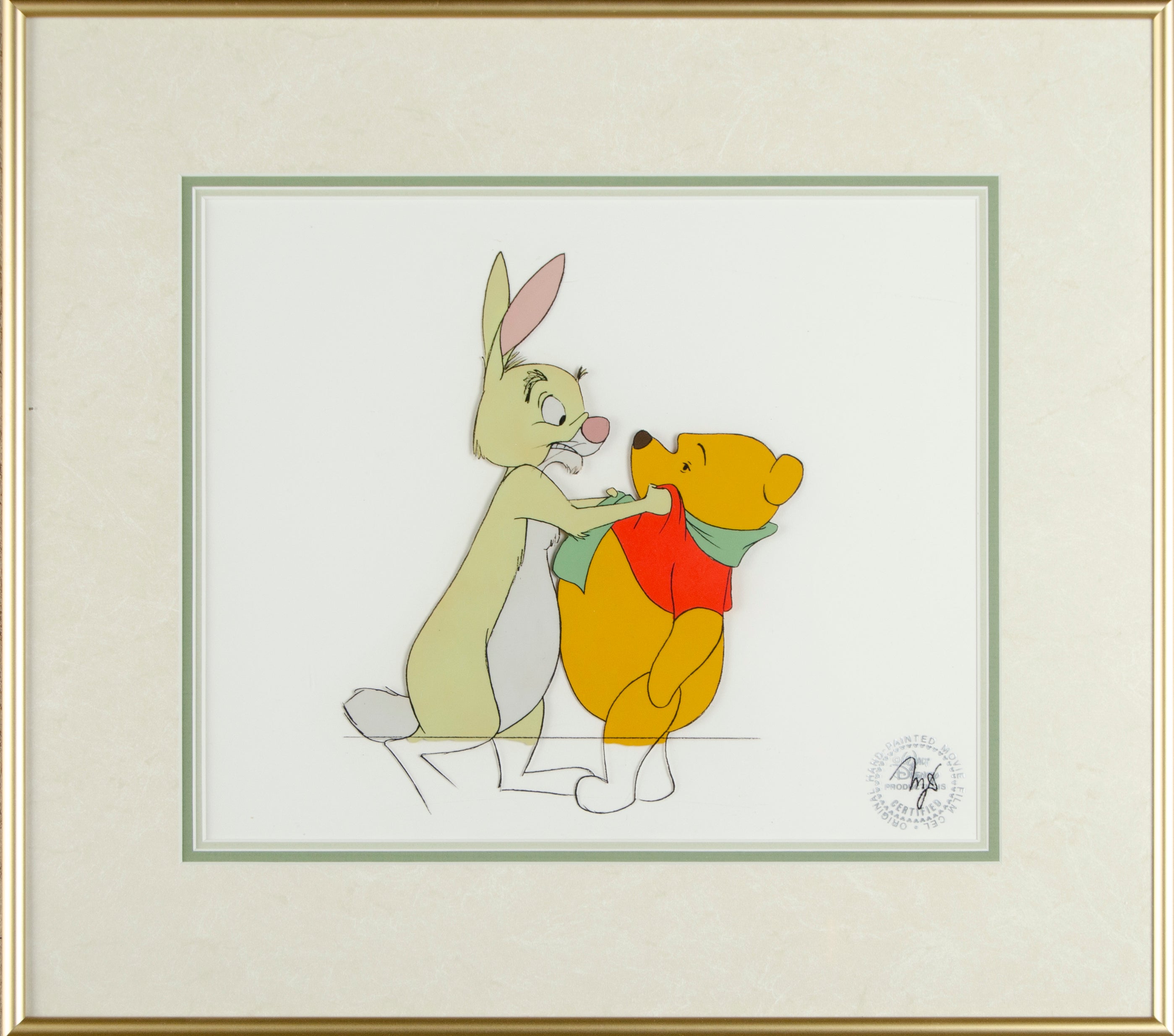 Winnie the Pooh Rabbit Walt Disney Production Animation Cel outlets Drawing b3235