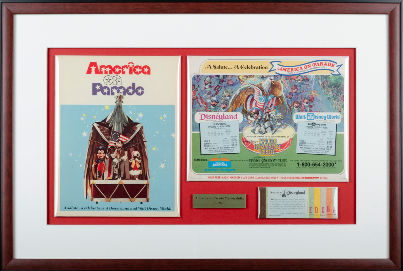 1975 America on Parade Bicentennial Disneyland Memorabilia