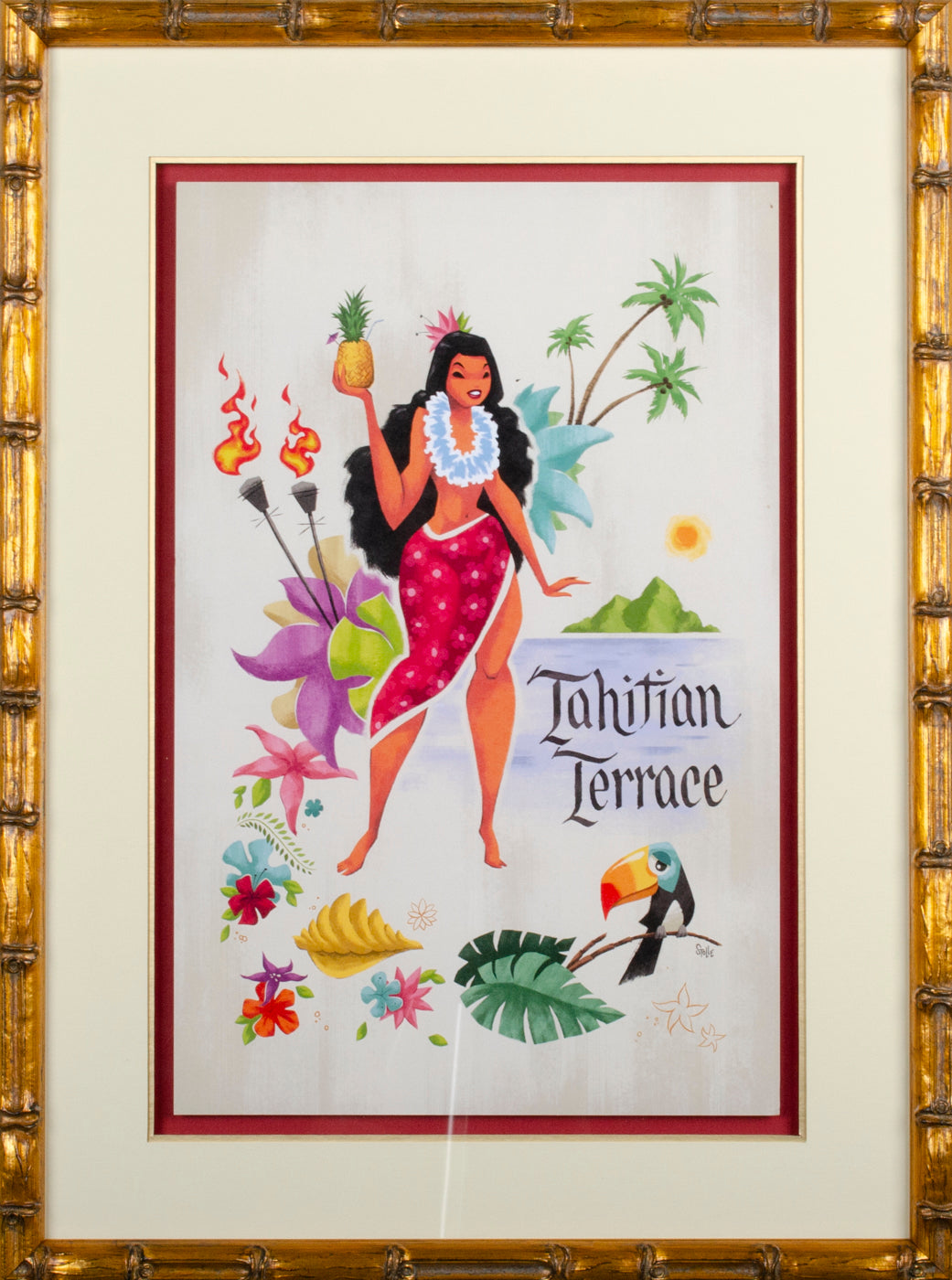 Tahitian Terrace Framed Print