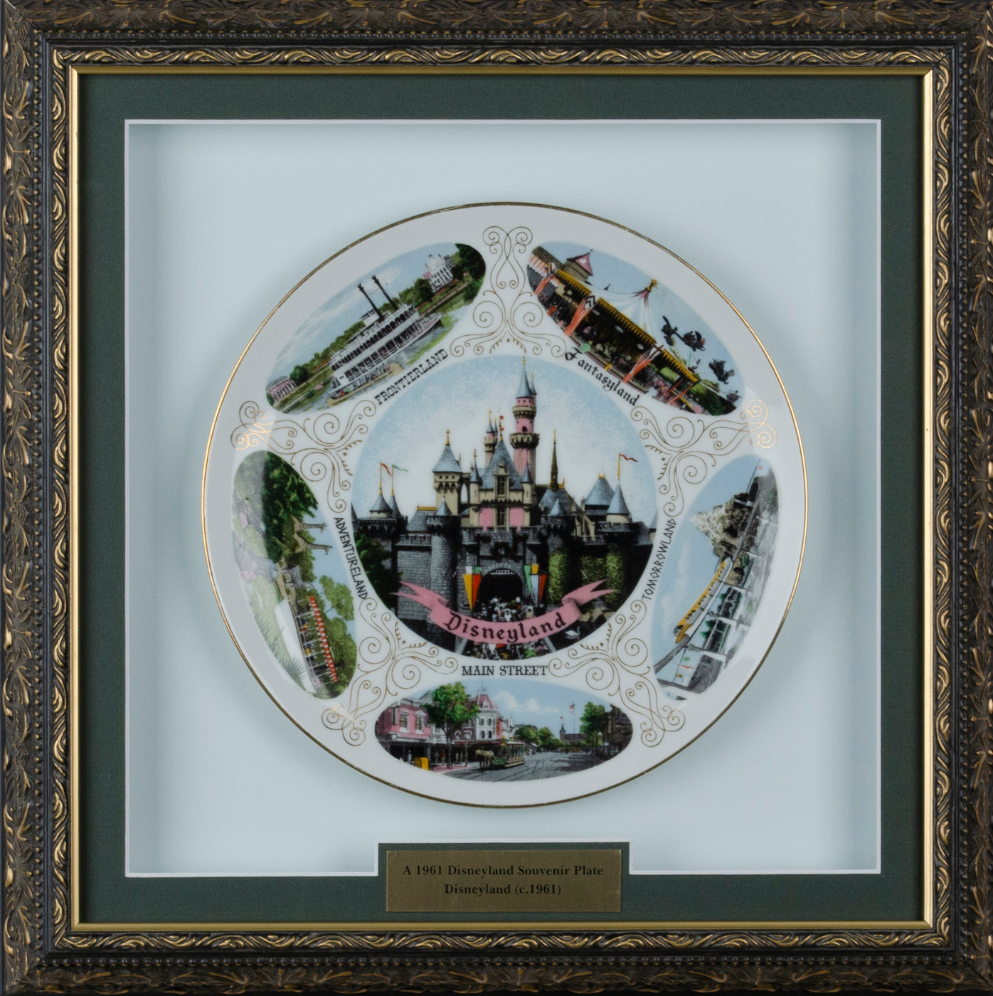 1961 Disneyland Souvenir Plate