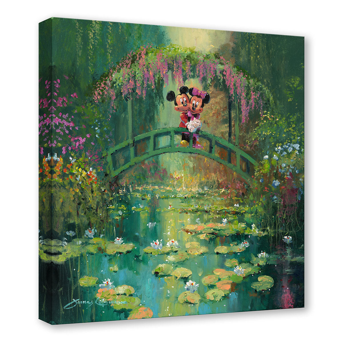 Mickey And Minnie At Giverny - Limited Edition unframed