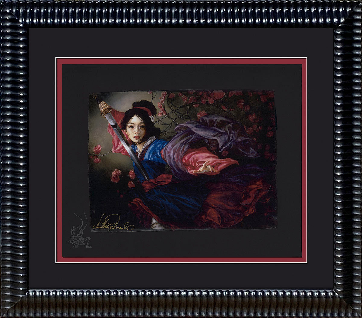 The Elegant Warrior - Chiarograph Edition Framed