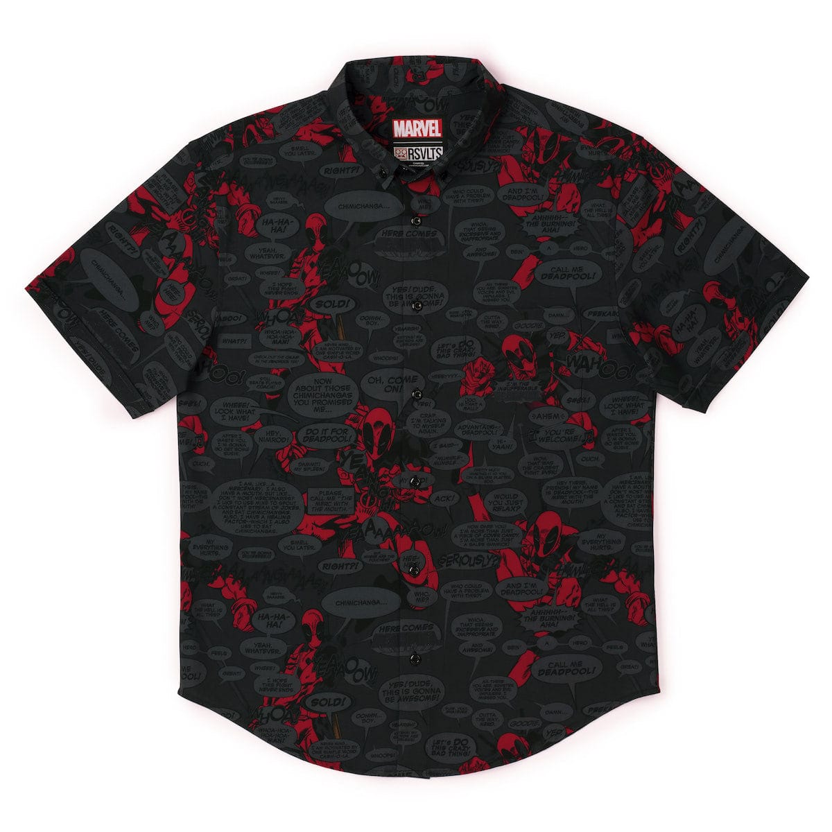 RSVLTS-Marvel-Deadpool-Merc with a Mouth-Short Sleeve Shirt