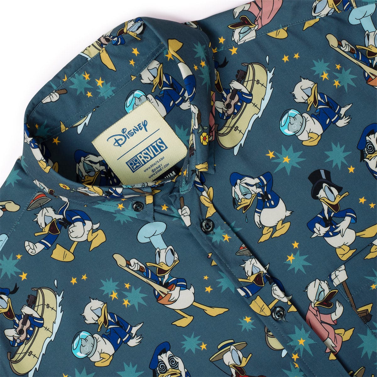 RSVLTS-Disney's Donald Duck 90th-Quackin' Us Up-Short Sleeve Shirt