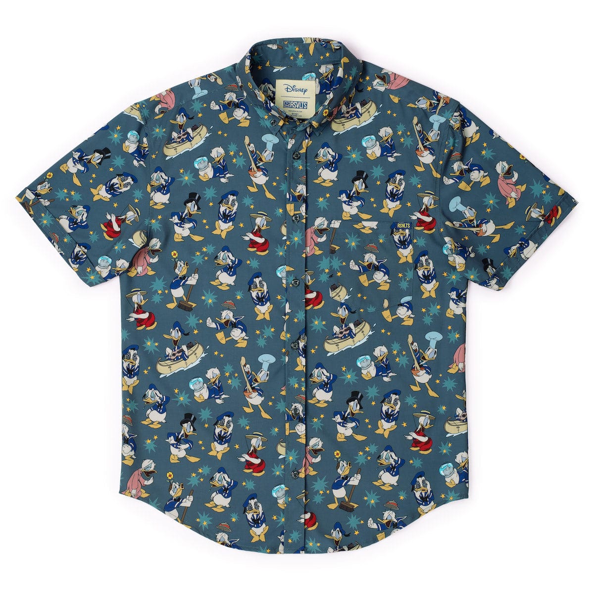 RSVLTS-Disney's Donald Duck 90th-Quackin' Us Up-Short Sleeve Shirt