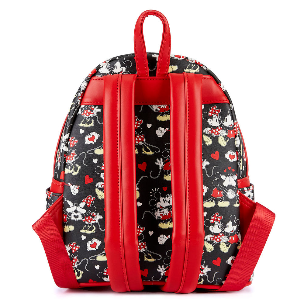 All Over Minnie Mouse Print Backpack with Coin Purse Charm