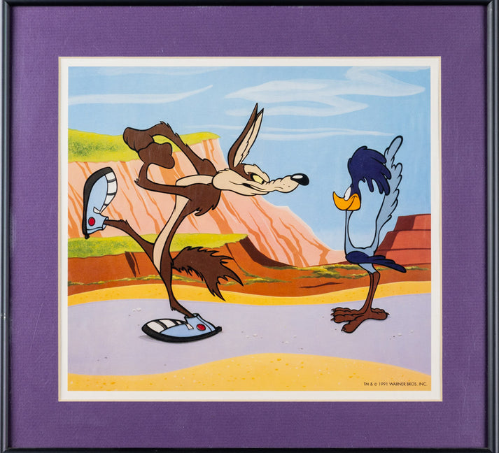 Wile E Coyote & Roadrunner Sericel – Stage Nine Entertainment Store