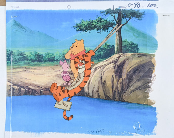 Winnie the Pooh Cel and Background – Stage Nine Entertainment Store