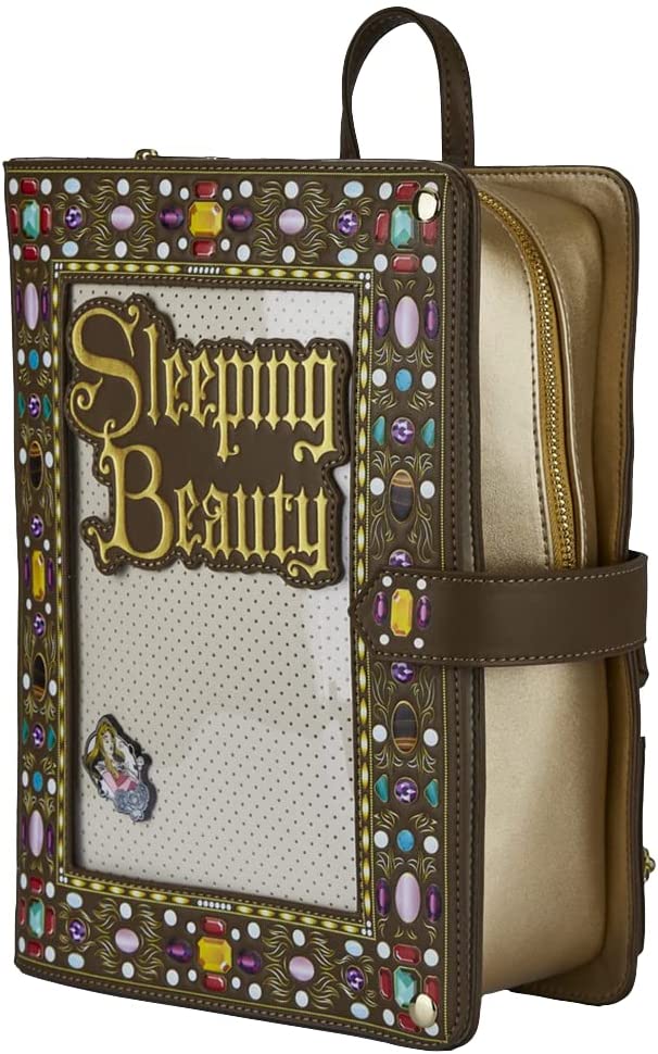 Disney Sleeping Beauty Sequined Mini Backpack Loungefly x 