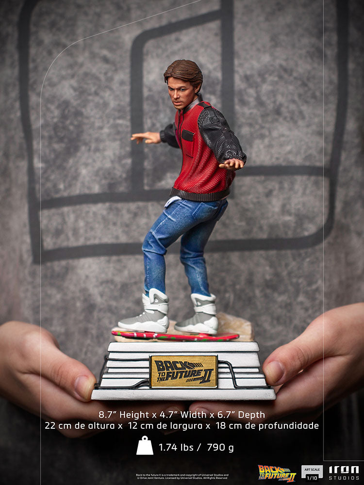 Marty McFly On Hoverboard 1 10 Scale Iron Studios Stage Nine